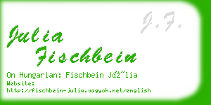 julia fischbein business card